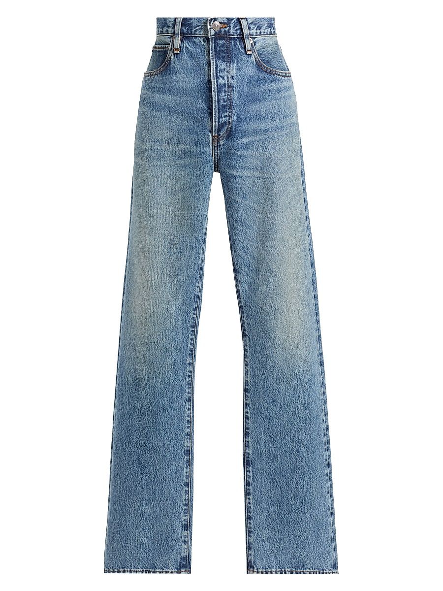 Women's The Vertical Straight-Leg High-Rise Jeans - Trust - Size 32