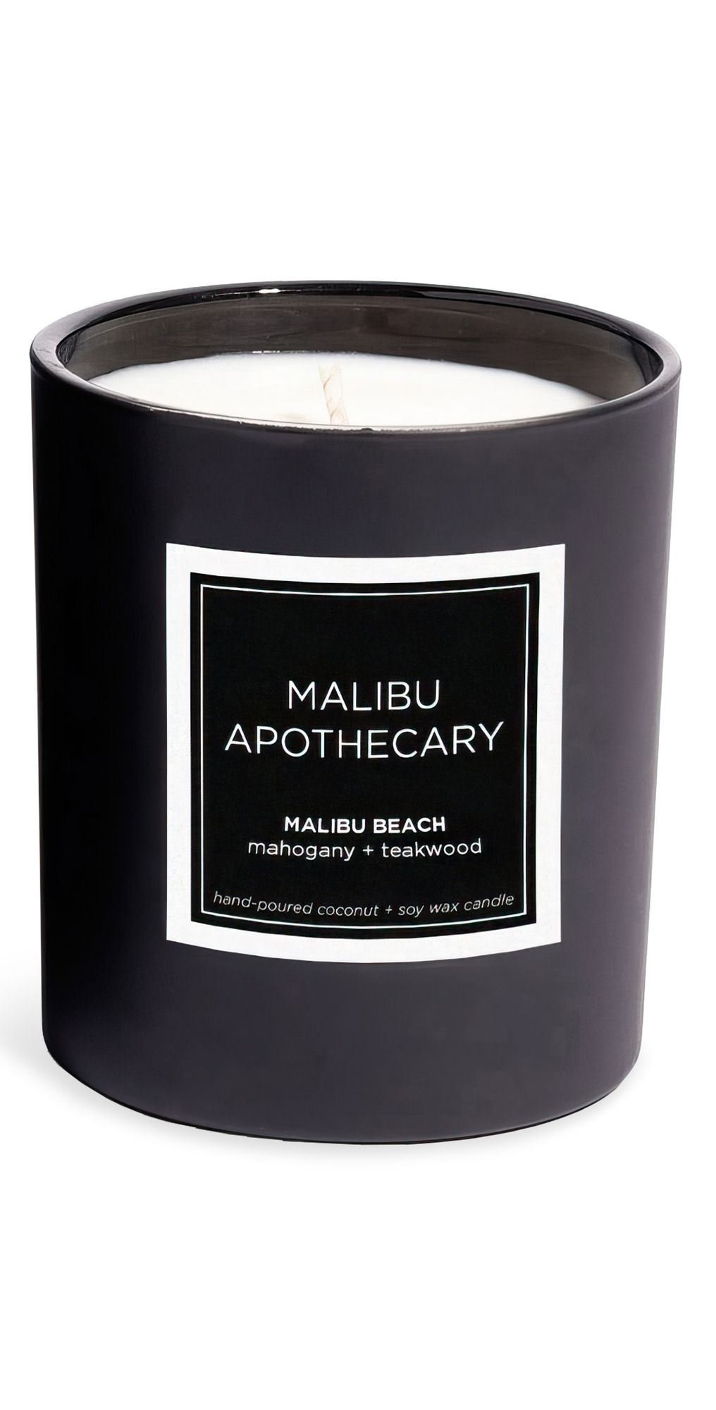 Malibu Apothecary Malibu Beach Candle Matte Black 8.0 oz/237 mL
