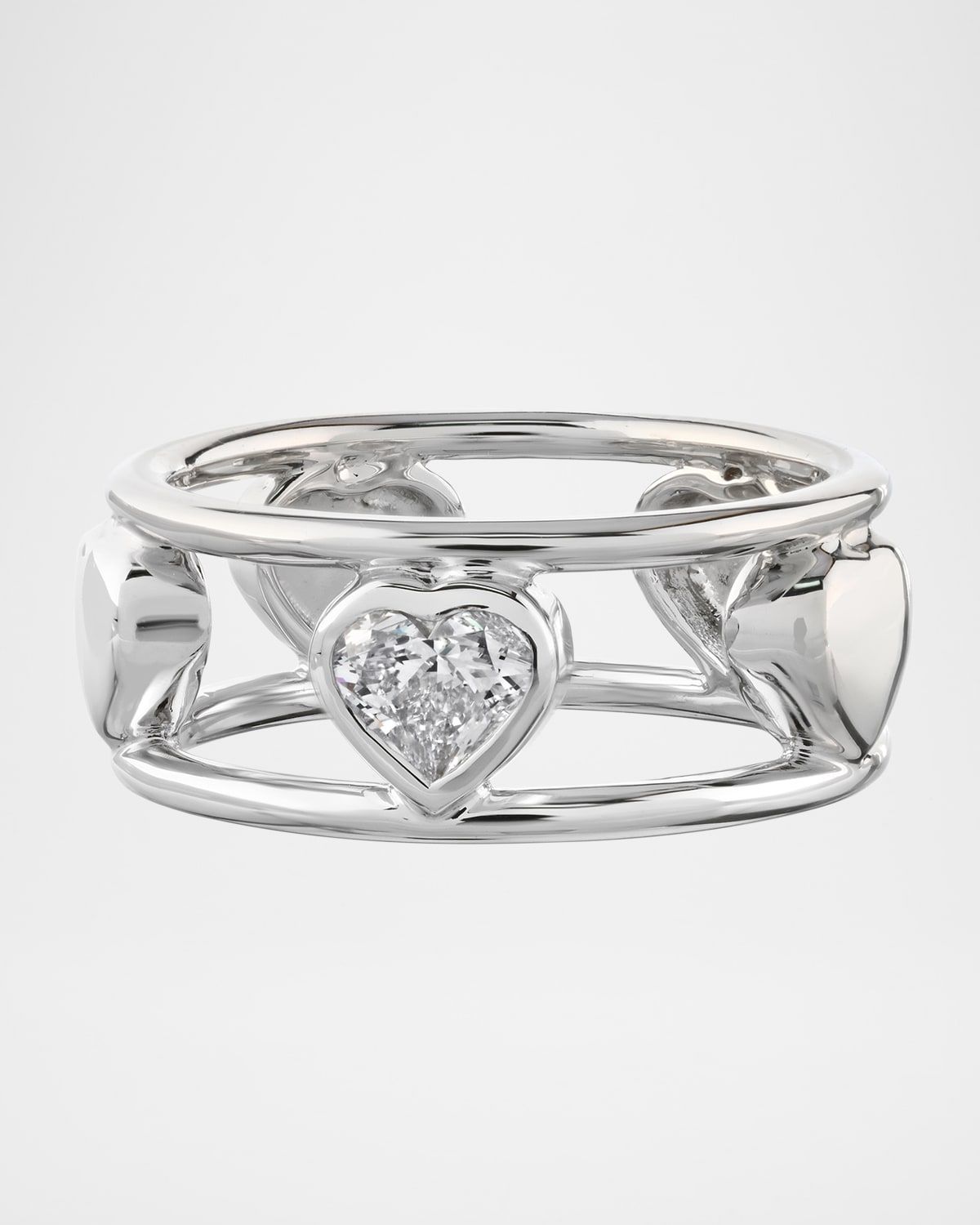 18K Gold Lovely-Cut Diamond Ring, Size 7