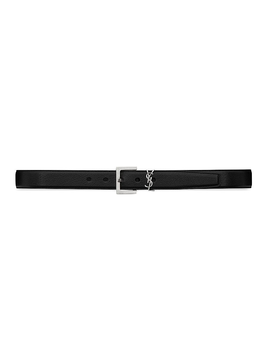 Women's Cassandre Belt in Smooth Leather - Black - Size 30