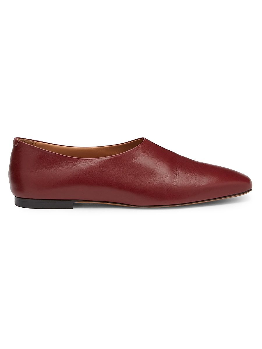 Women's Prince Leather Ballerina Flats - Sumac - Size 6