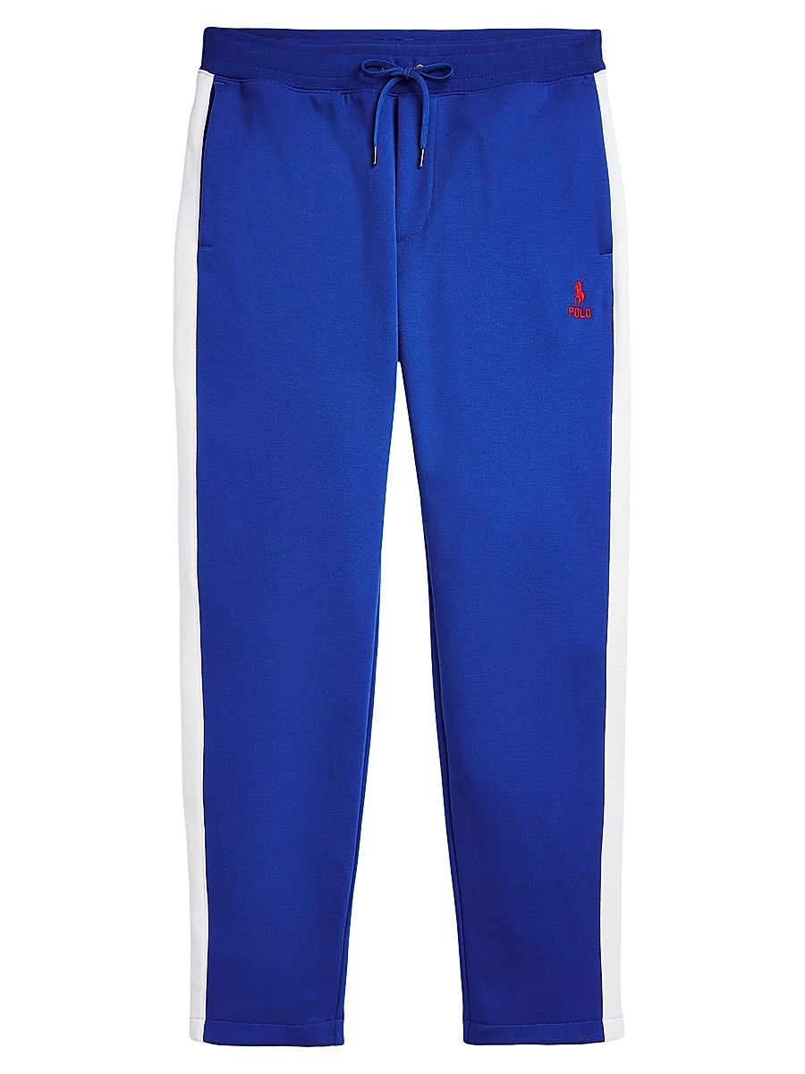 Men's Knit Track Pants - Blue - Size XL