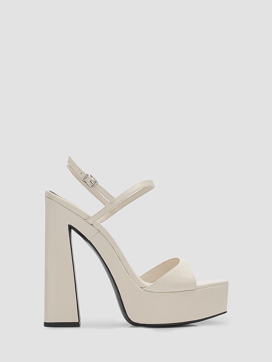 Women's Arlene 145MM Platform Sandals - Sugar White - Size 6.5