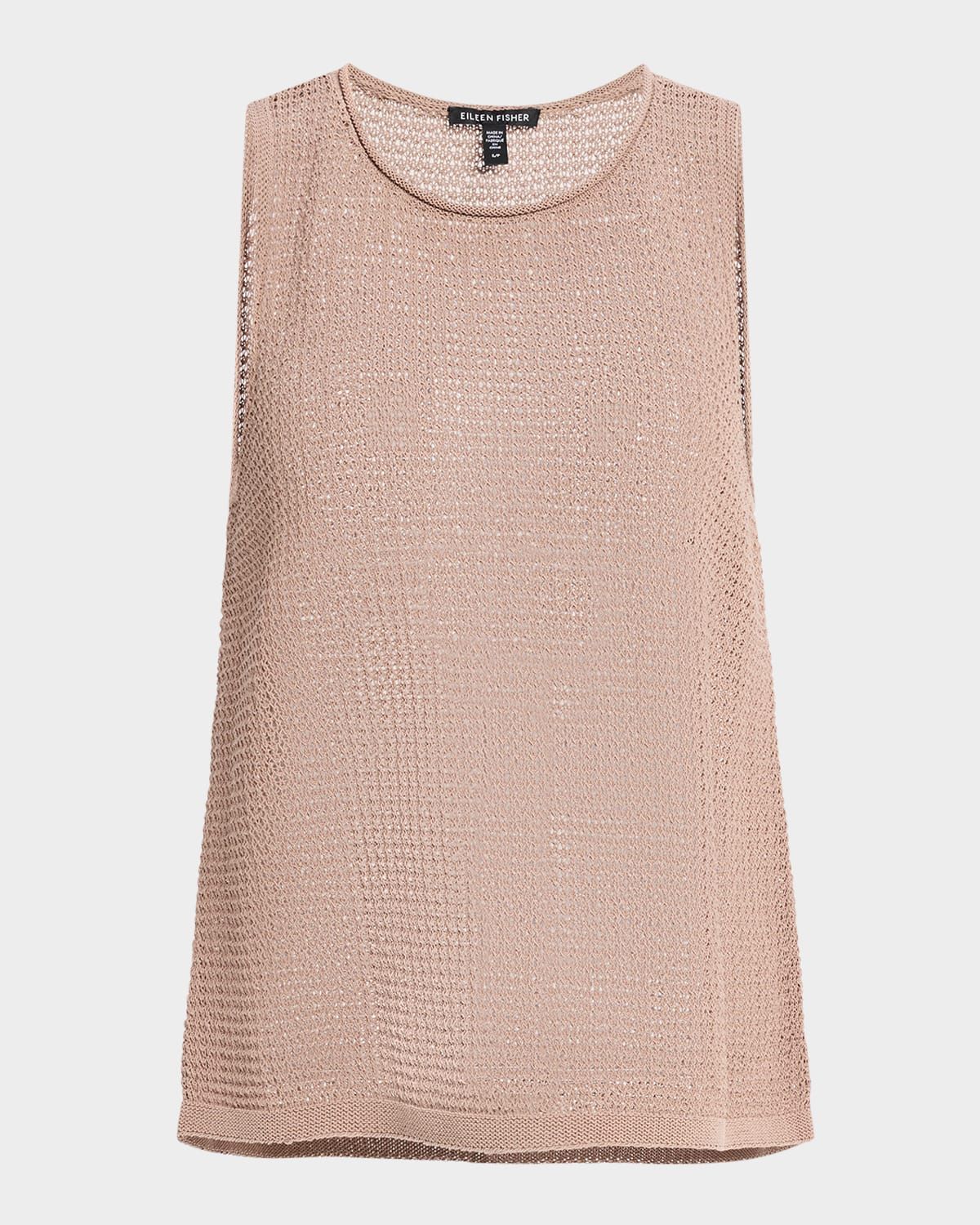 Sleeveless Organic Cotton Cord Sweater