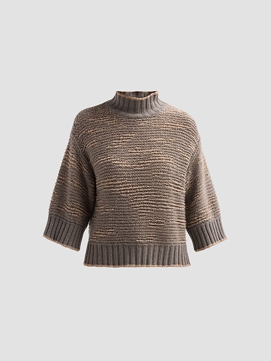 Fabiana Filippi Women's Virgin Wool-Blend Turtleneck Sweater - Falcon - Size 10
