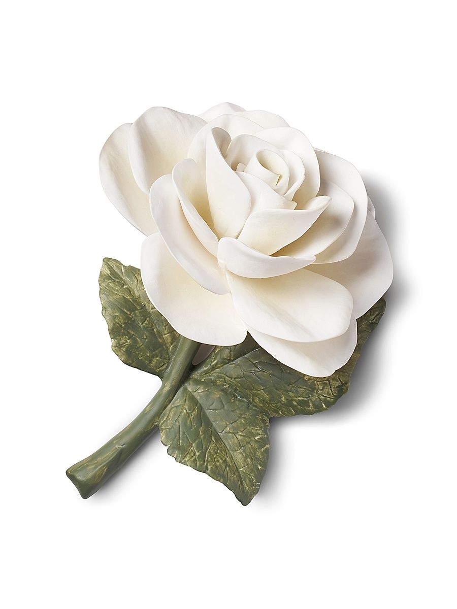 Porcelain Rose Sculpture - Cream