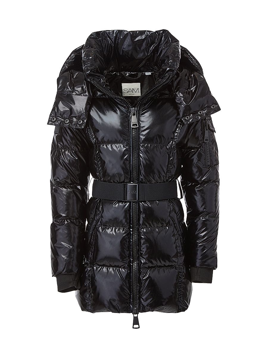 Big Girl's Soho Glossy Down Jacket - Jet - Size 4