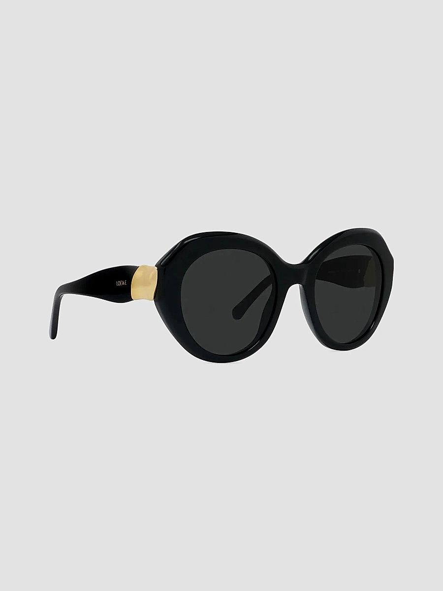 LOEWE Women's Coil 52MM Geometric Sunglasses - Black