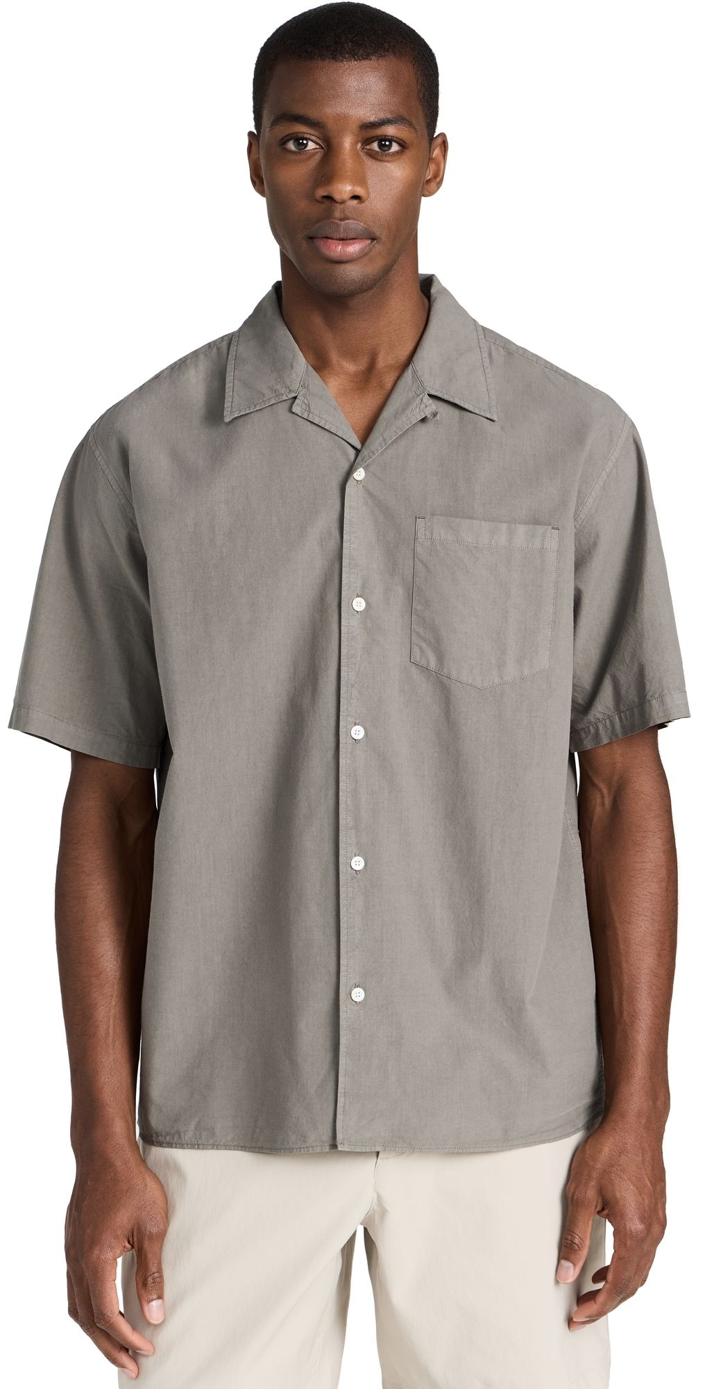 Norse Projects Carsten Cotton Tencel Shirt Mid Khaki S