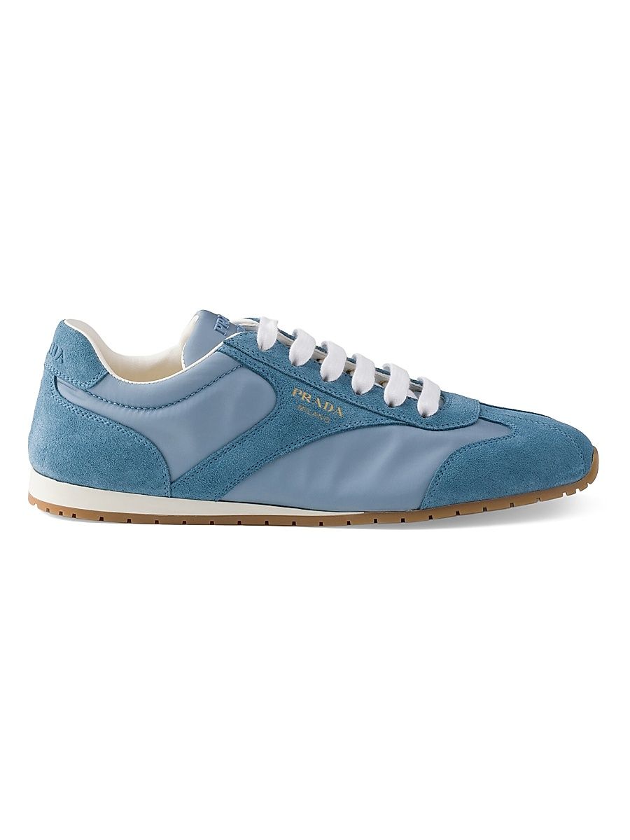 Women's Logo Low-Top Sneakers - Blue - Size 11