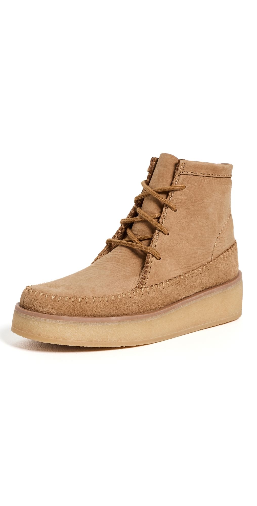 Clarks Weaver Craft Boots Tan Nubuck 8.5