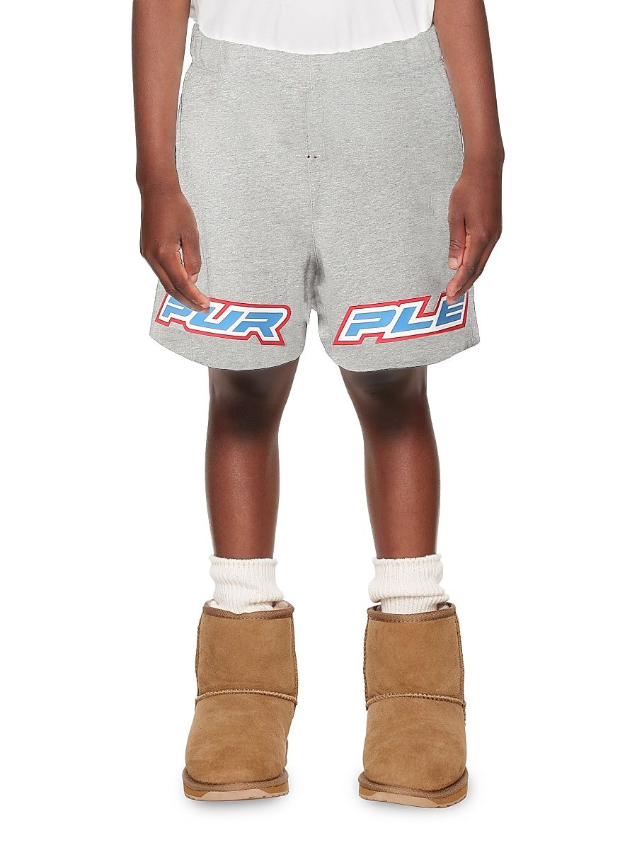 Little Boy's & Boy's Logo Sweat Shorts - Grey - Size 12