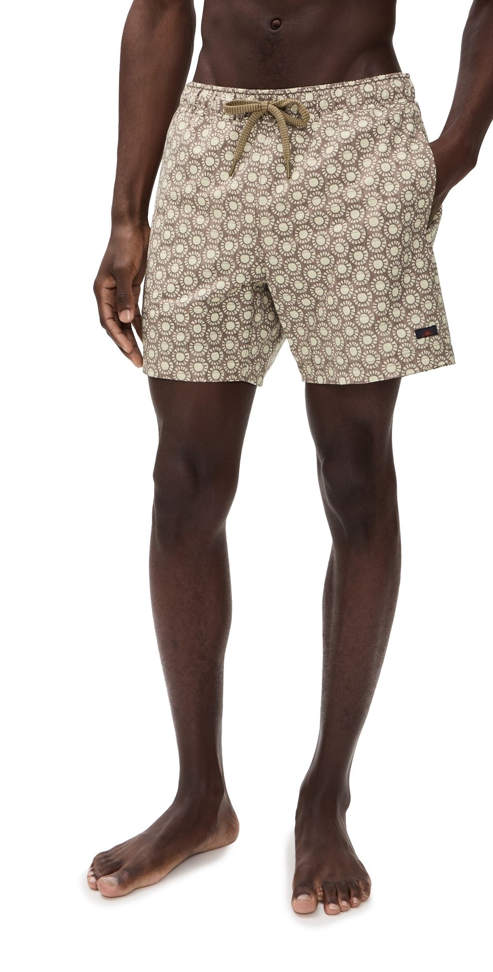 Faherty All Day Swim Trunks 6 Shore Sun Woodblock XXL