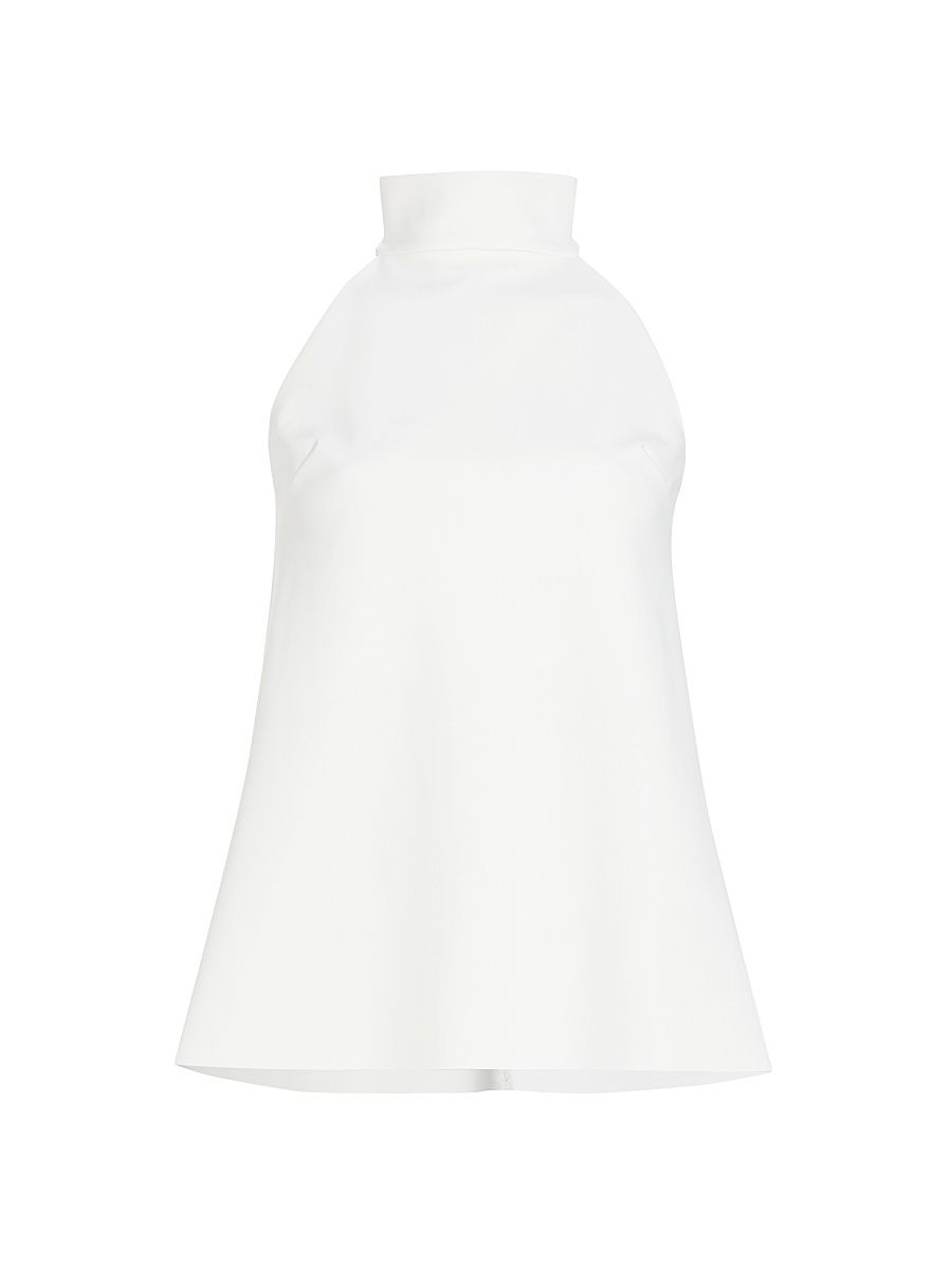 Women's Tiffy Halter Blouse - White - Size 0