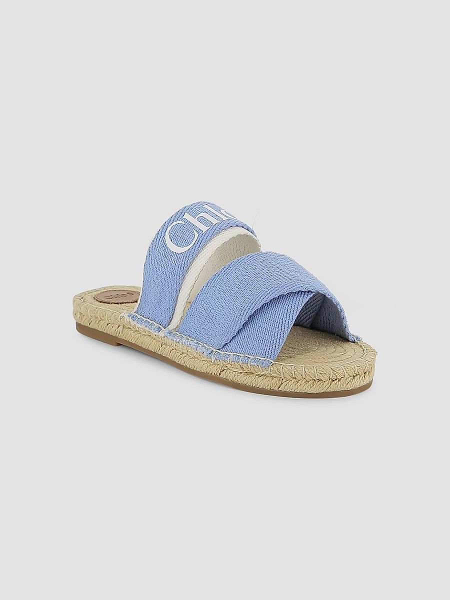Girl's Baby Girl's, Little Girl's & Girl's Logo Espadrille Sandals - Denim Blue - Size 12 (Child)