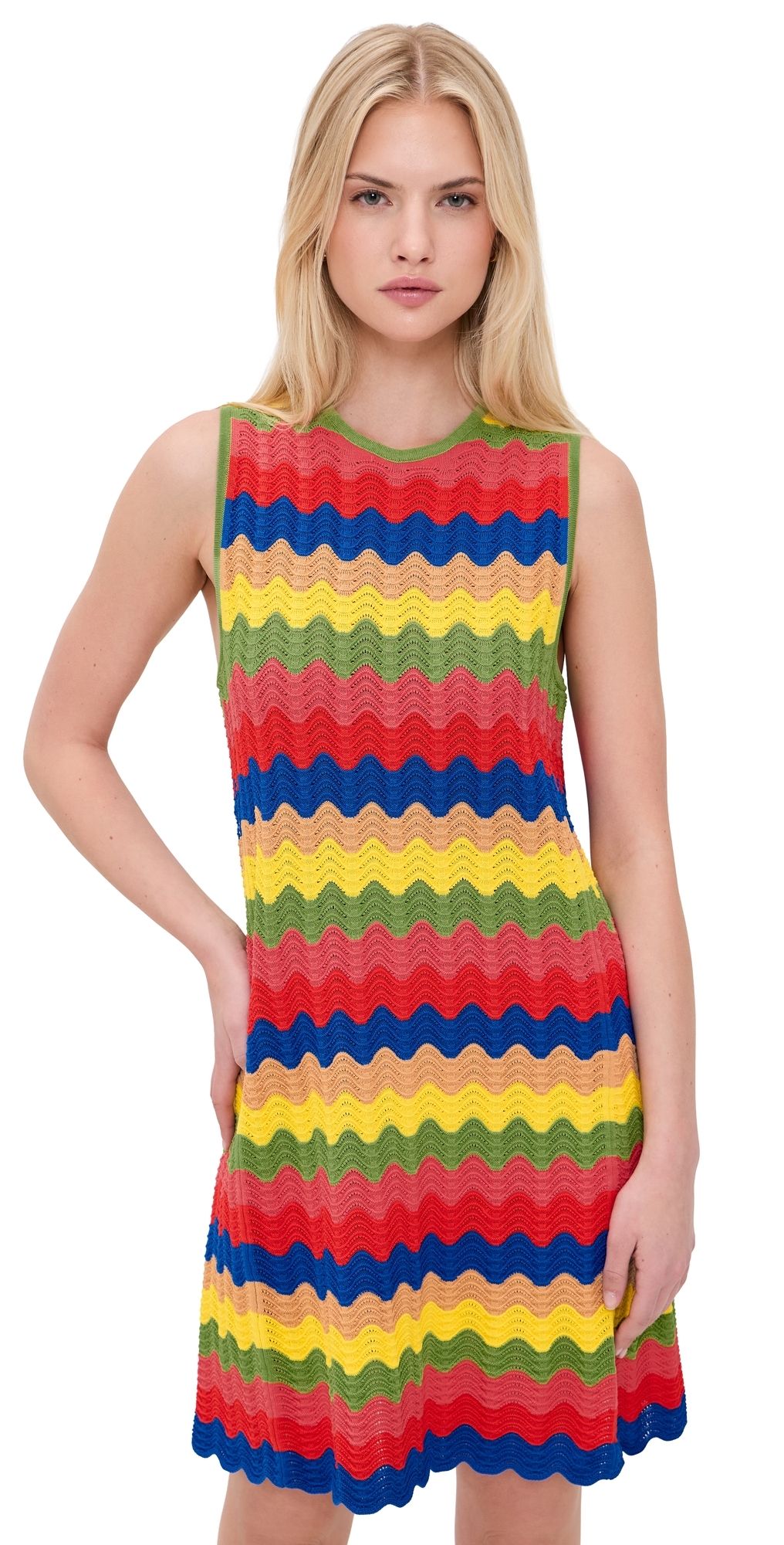 SIMONMILLER Moji Wave Mini Dress Tropical Wave XL
