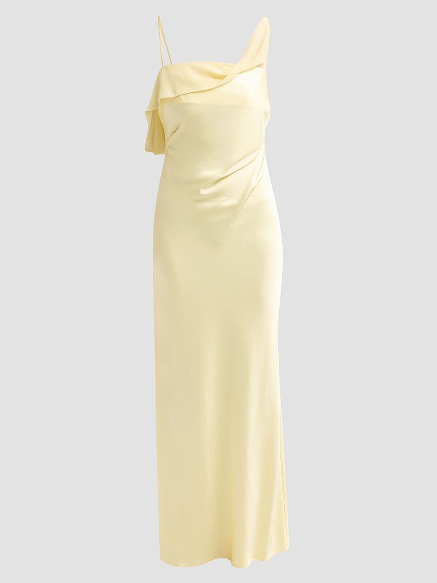 Women's Devlyn Asymmetric Maxi Dress - Butter - Size 12