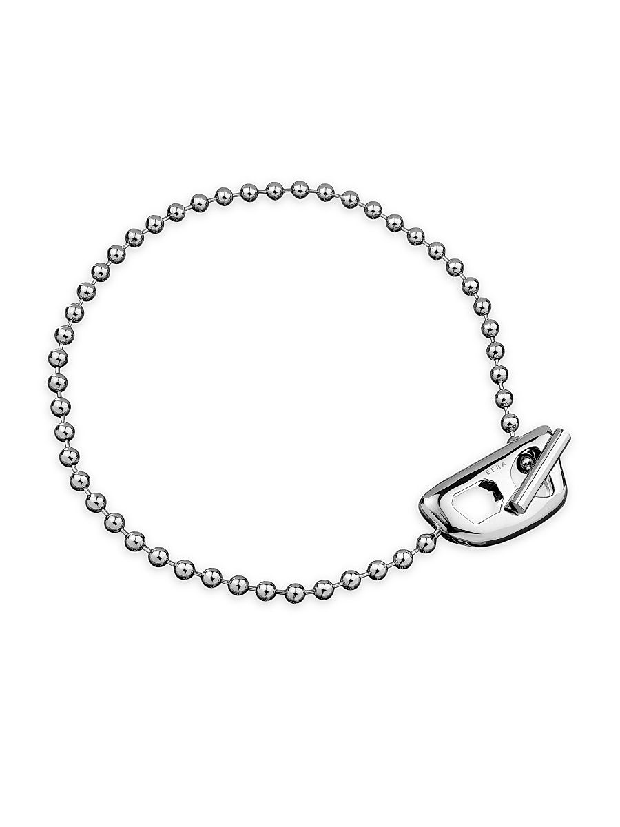 Women's Maga Circe Sterling Silver Stone Necklace - Silver