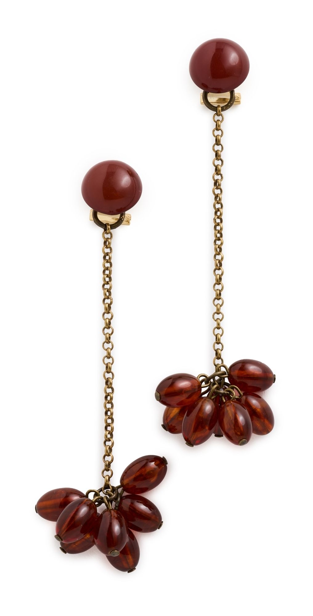 Rachel Comey Laurel Drop Earrings Dark Tortoise One Size