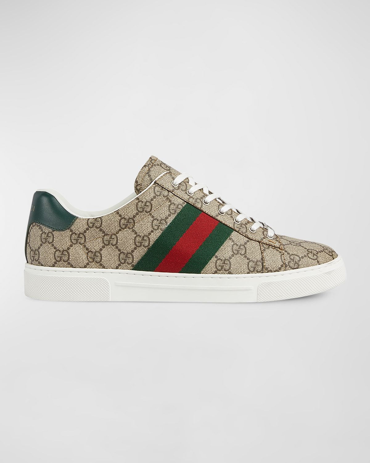Men & apos;s Gucci Ace Low-Top Sneakers with Web