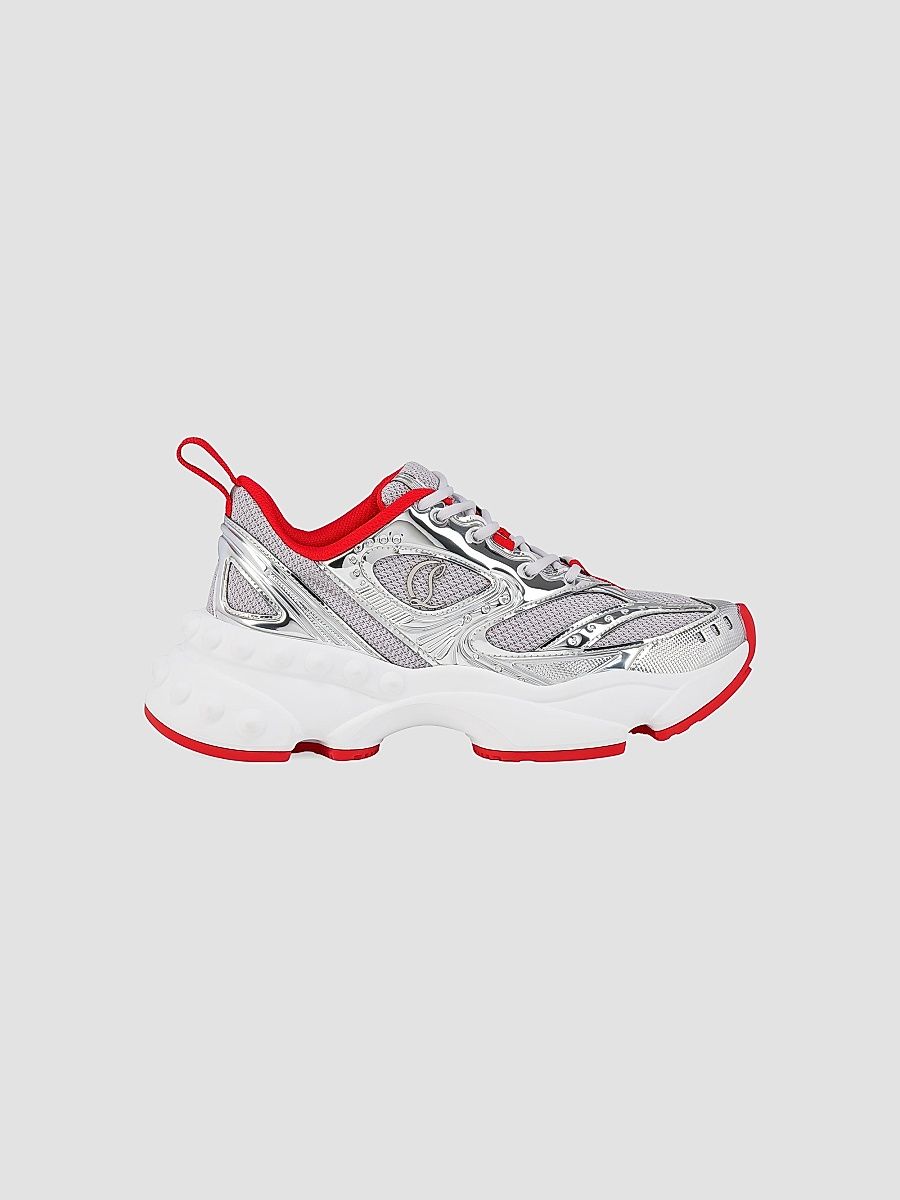 Christian Louboutin Women's So Flo Sneakers - Silver - Size 8