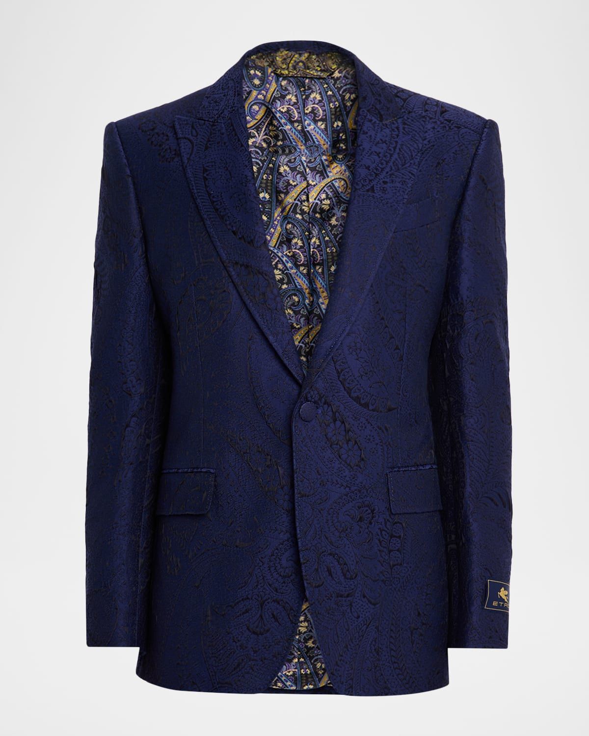 Men & apos;s Paisley Jacquard Single-Button Sport Coat