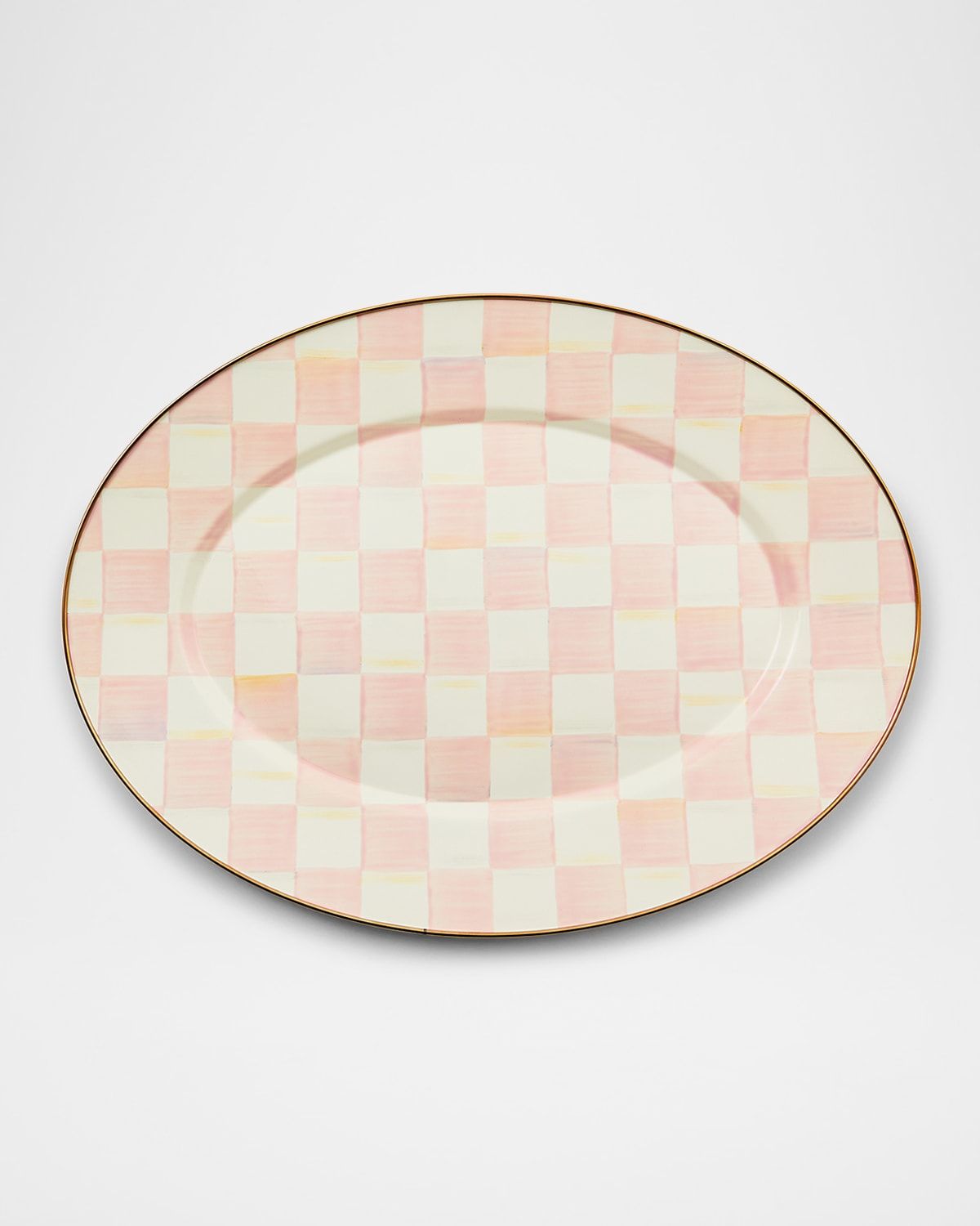 Rosy Check Medium Oval Platter