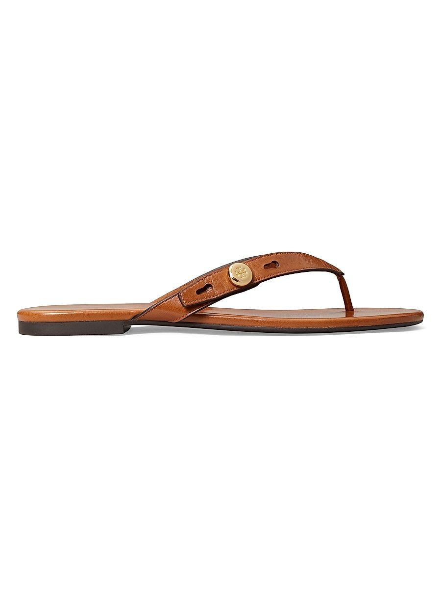Women's Romy Leather Thong Sandals - Classic Cuoio - Size 10