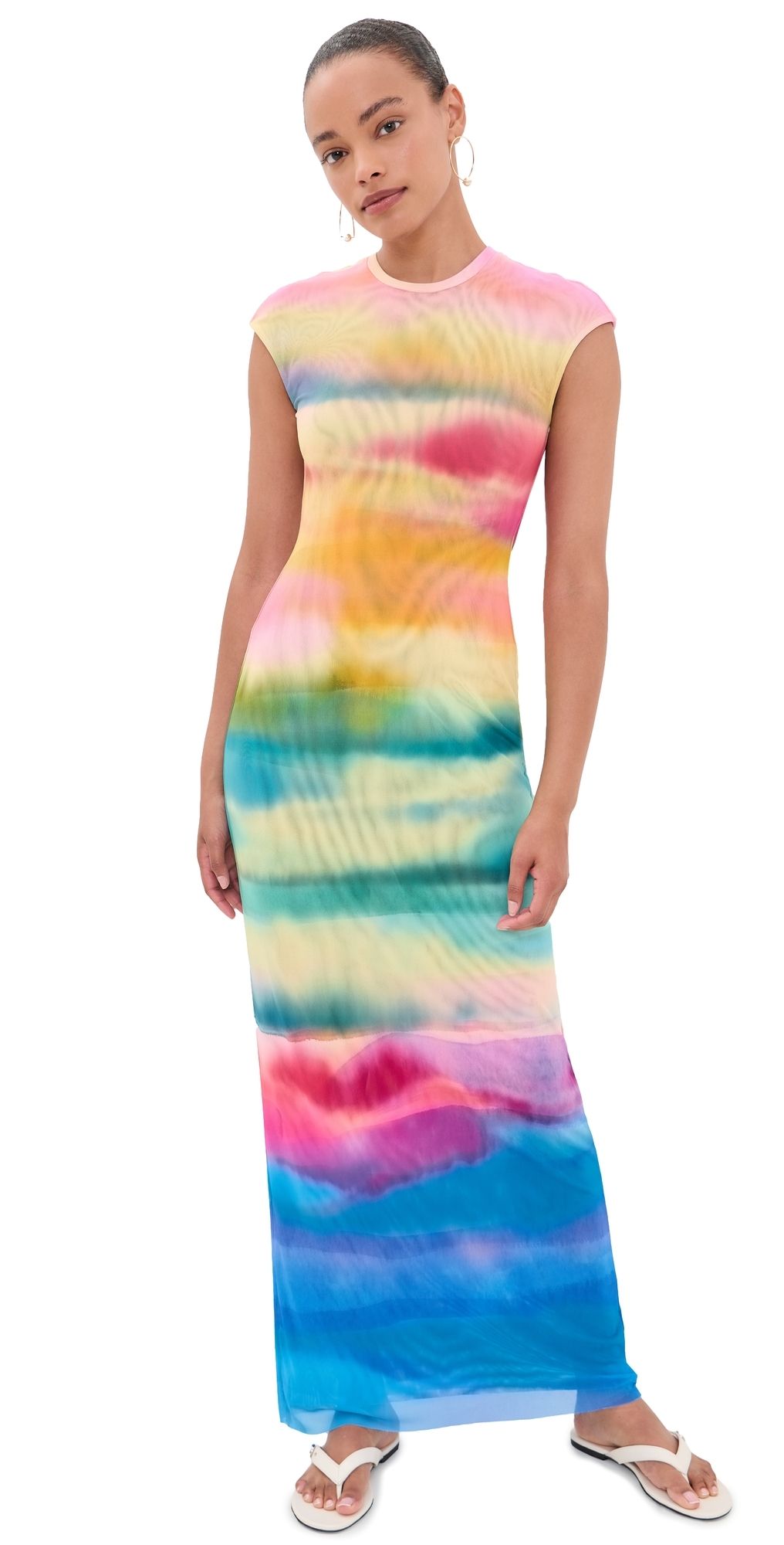 AFRM Mylo Dress Summer Sunset M