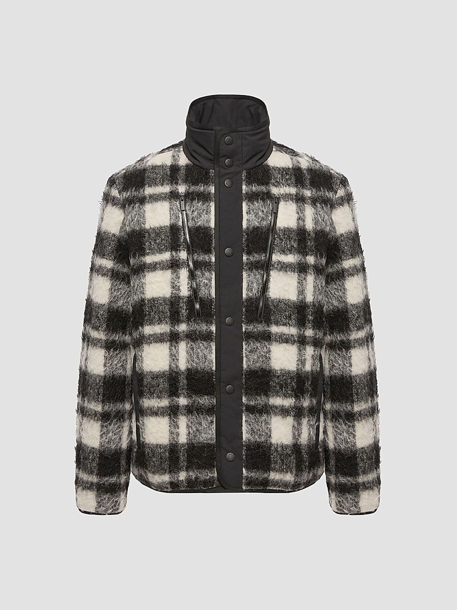 Men's Scalorbi Puffer Jacket - Black White - Size XXXL