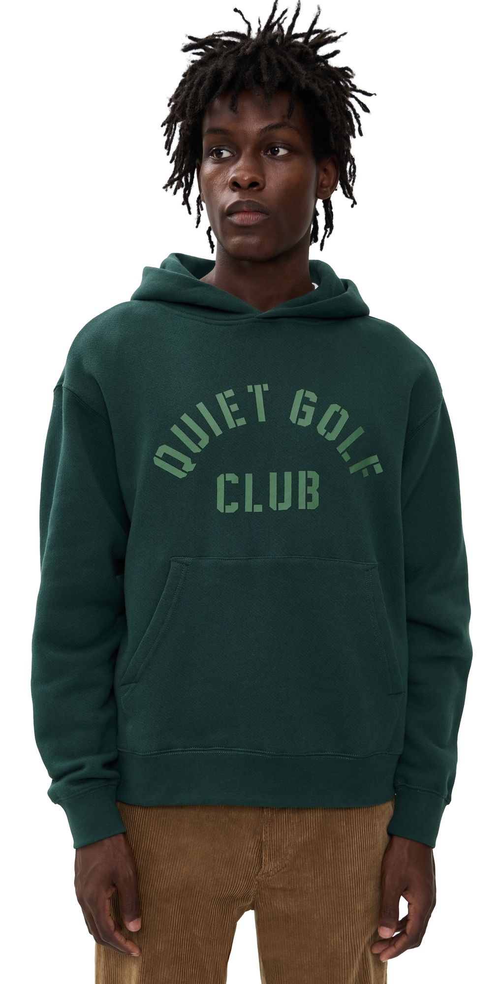 Quiet Golf Stencil Hoodie Forest L
