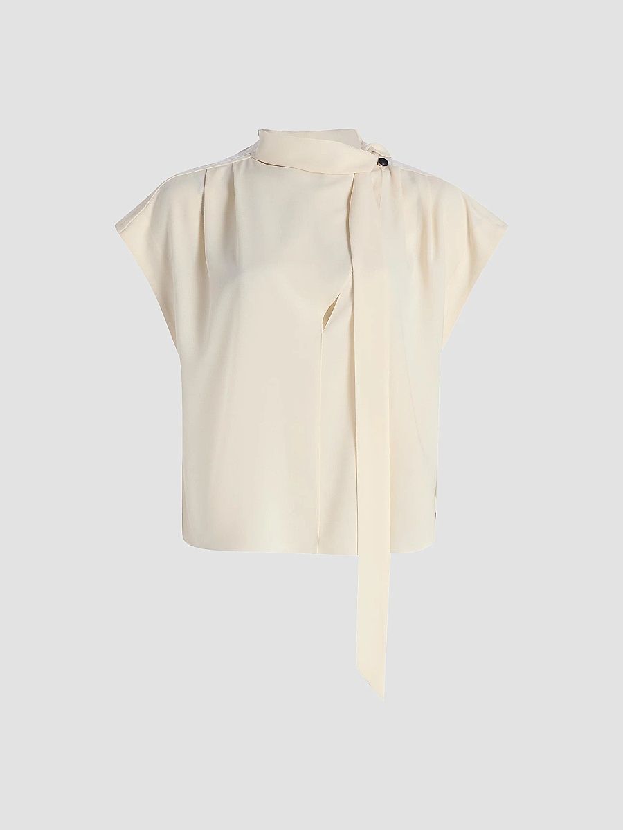 Isabel Marant Women's Selene Scarf Woven Top - Ecru - Size 10
