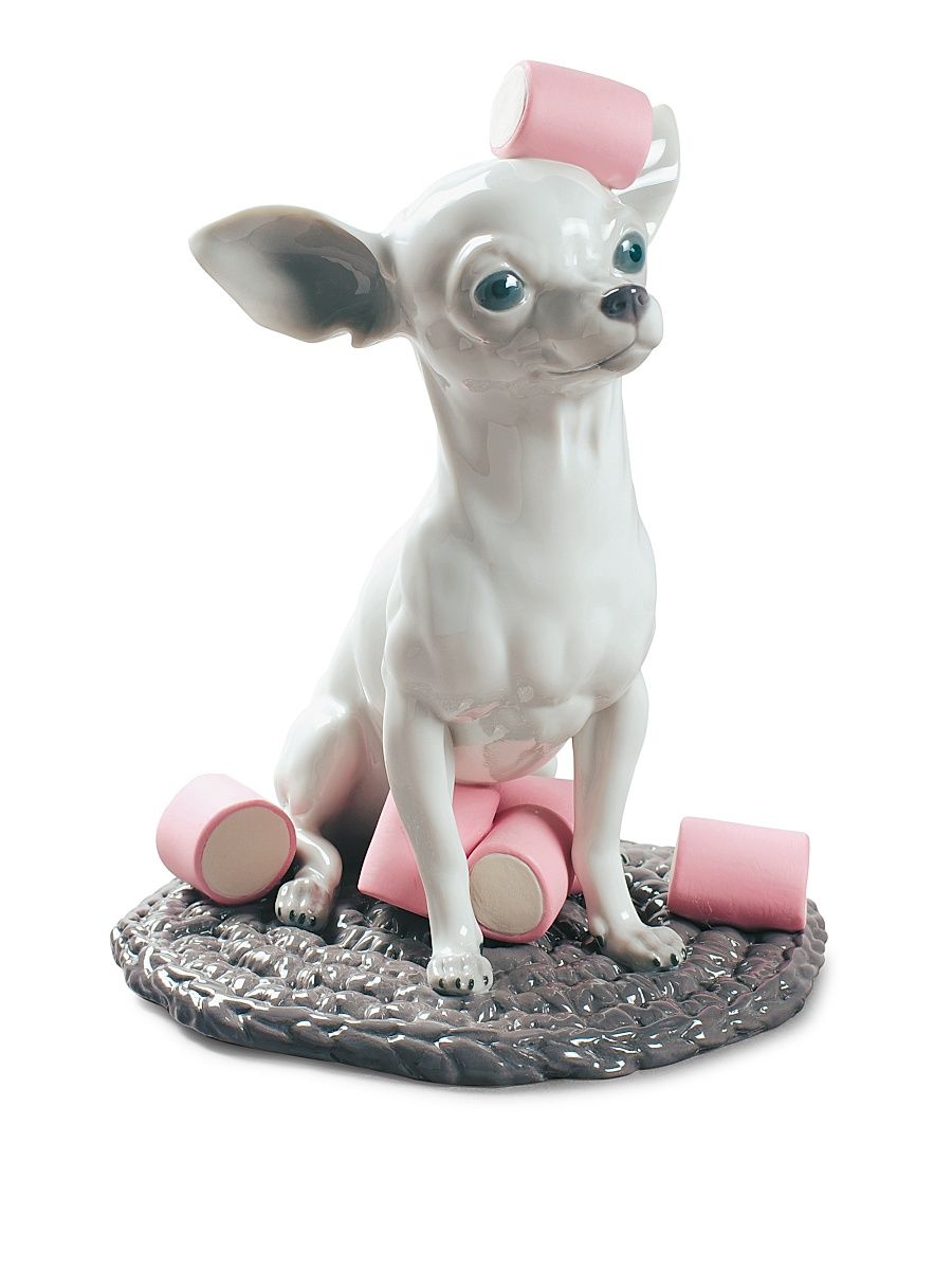 Chihuahua with Marshmallows Dog Figurine