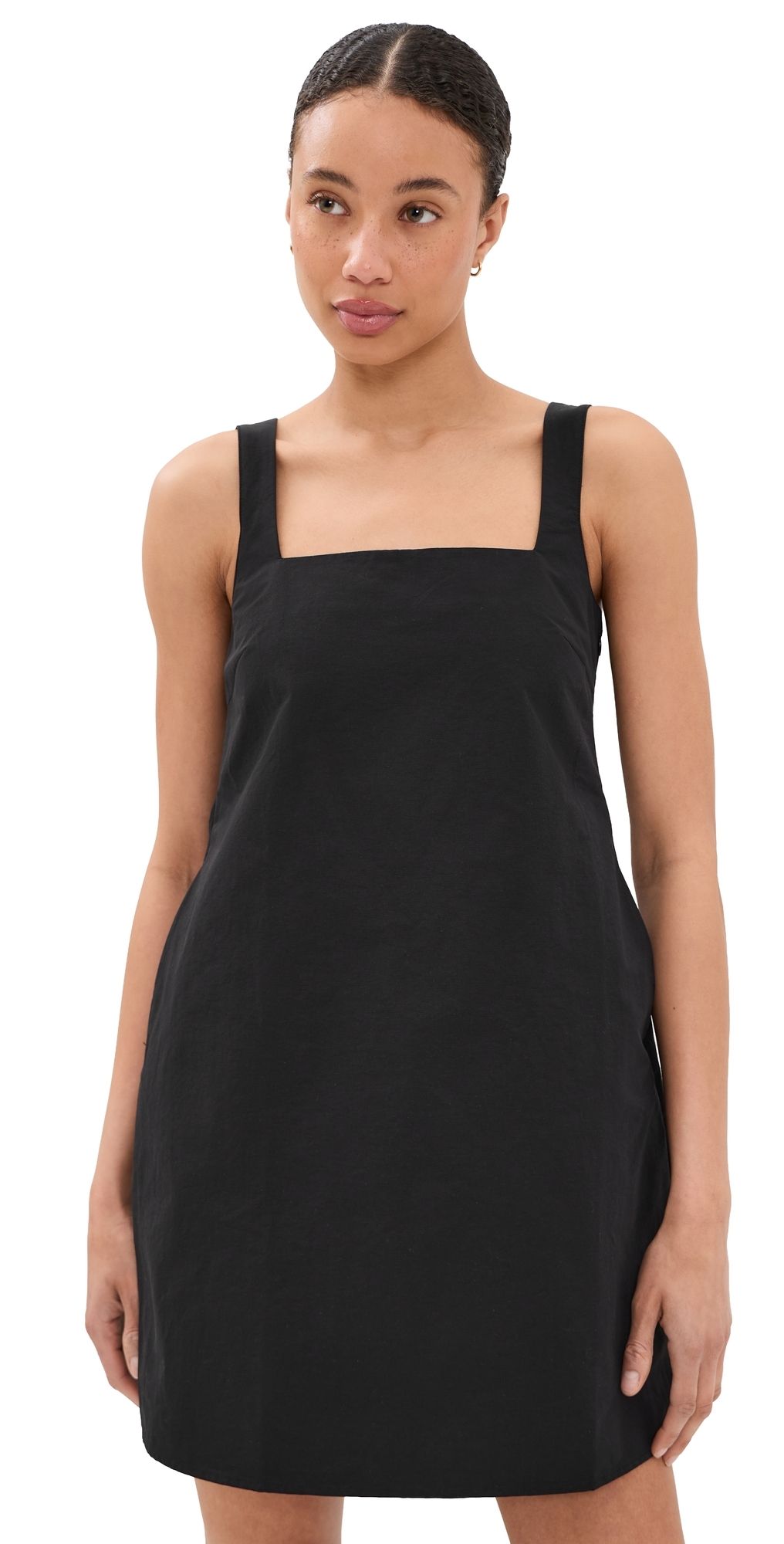 ALIGNE Darcy Square Neck Mini Dress Black 10