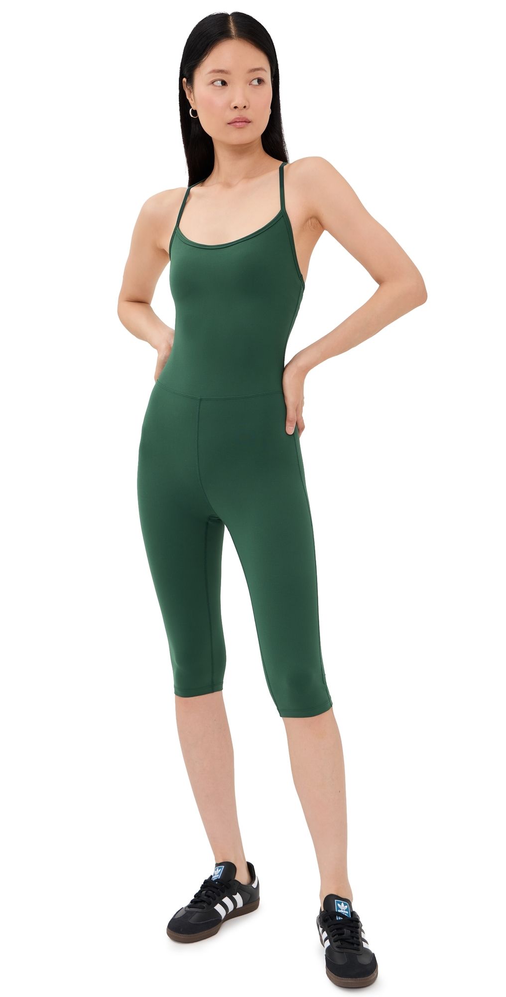 Year of Ours Studio Capri Romper Turf XS