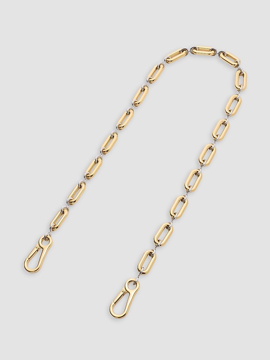Women's Elongated Goldtone & Silvertone 22MM Donut Chain - Gold Silver