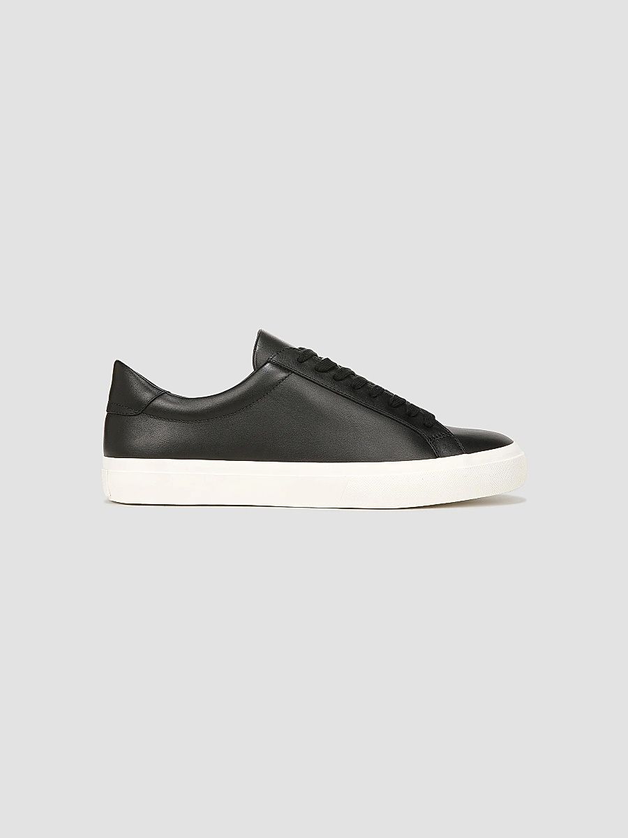 Vince Men's Fulton Leather Oxford Sneakers - Black - Size 9.5