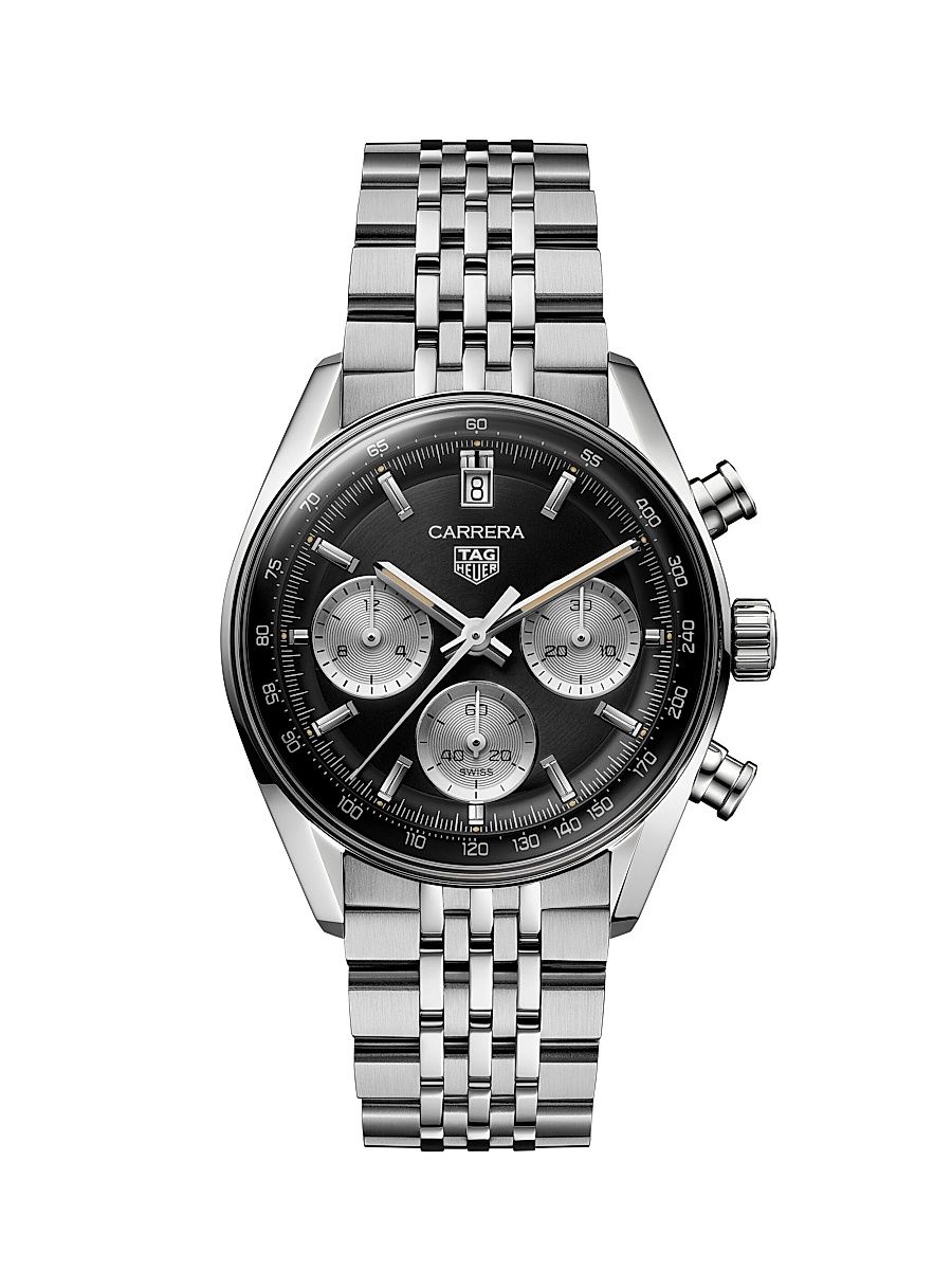 Men's Carrera Stainless Steel Chronograph Watch/39MM - Stainless Steel
