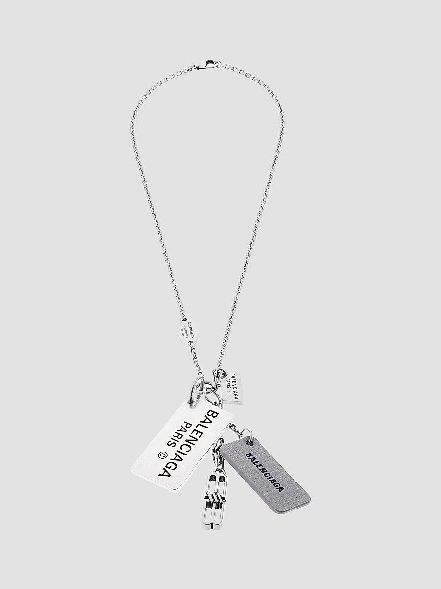 Balenciaga Men's All Access Necklace - Silver
