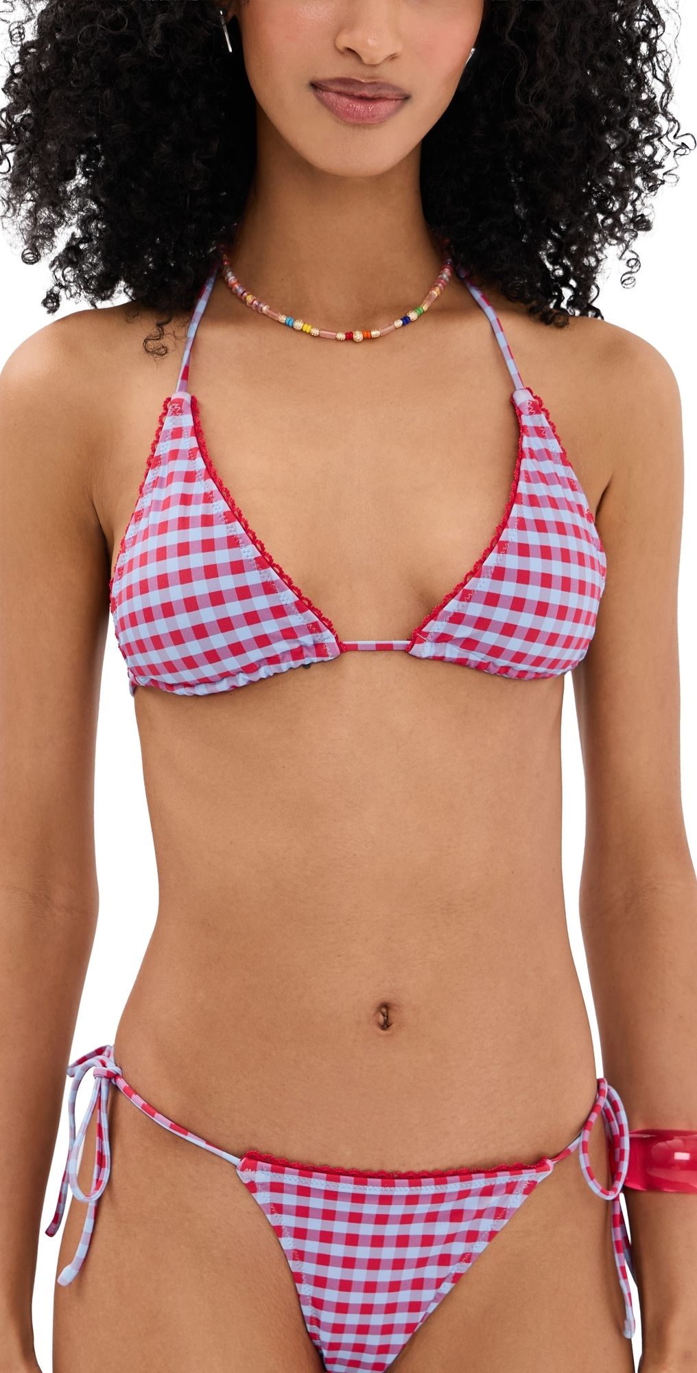 Damson Madder Triangle Bikini Top Blue/Red 16