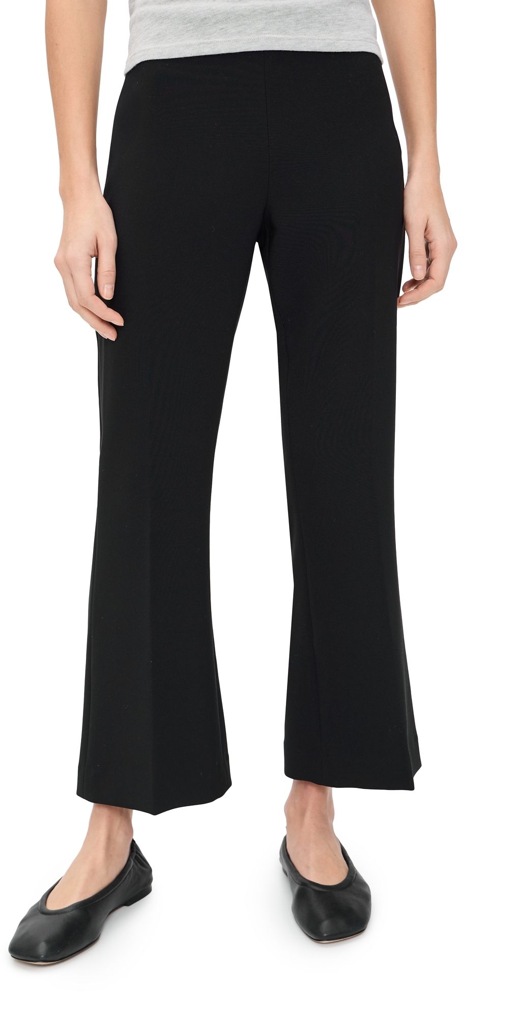 La Ligne Gaia Cropped Flare Trousers Black M