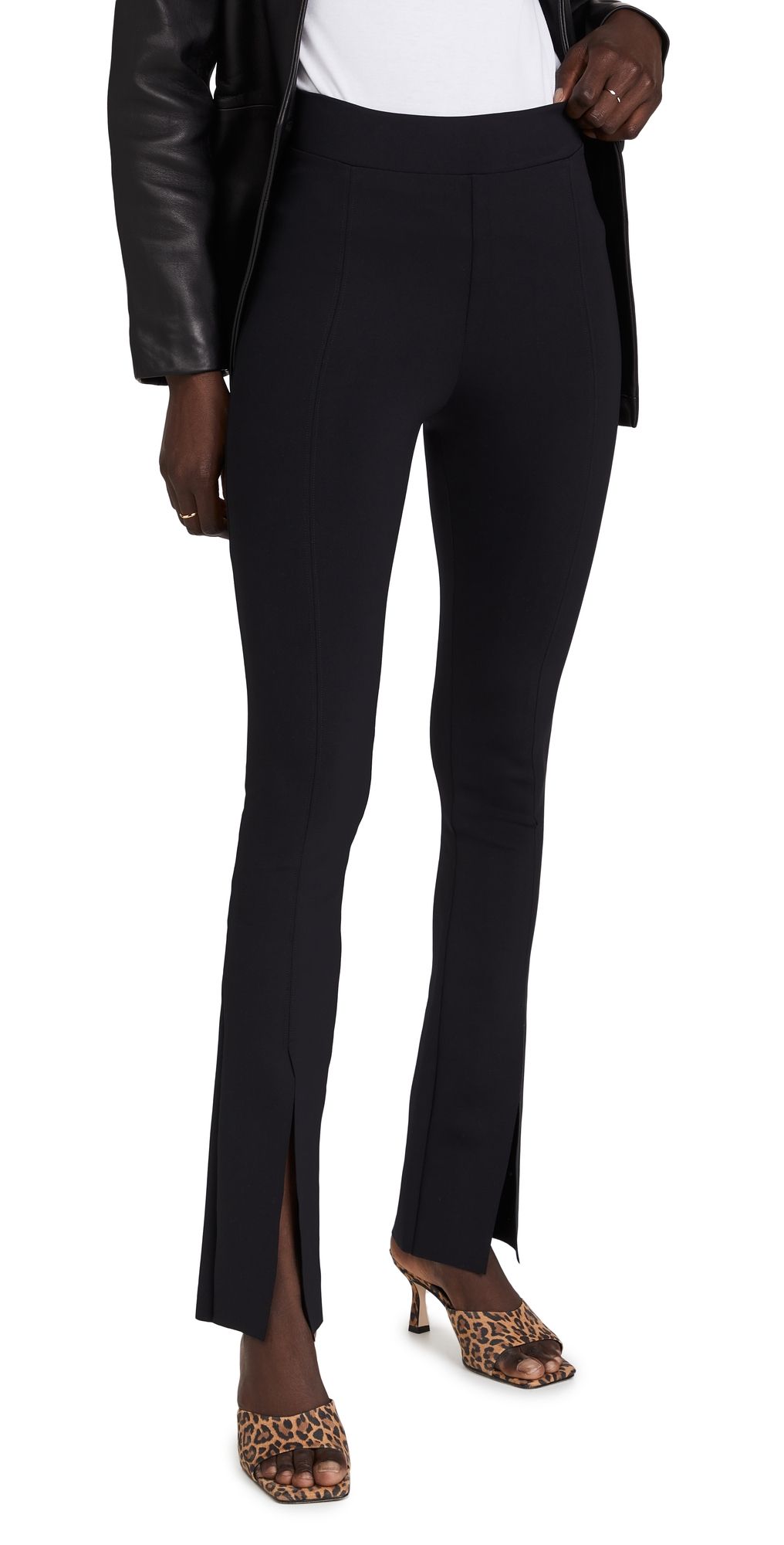 Commando Neoprene Split Front Pants Black M