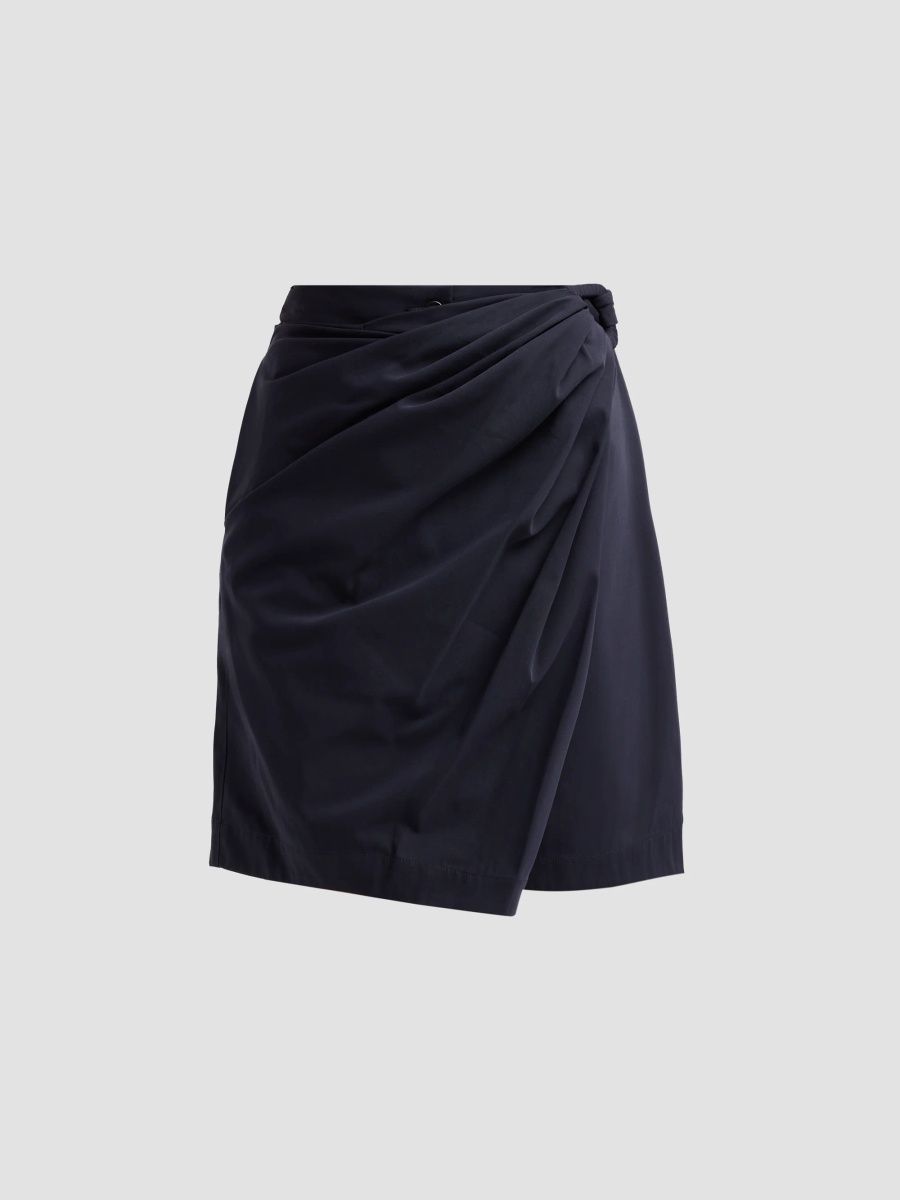 JW Anderson Women's Draped Tailored Shorts - Navy - Size 12