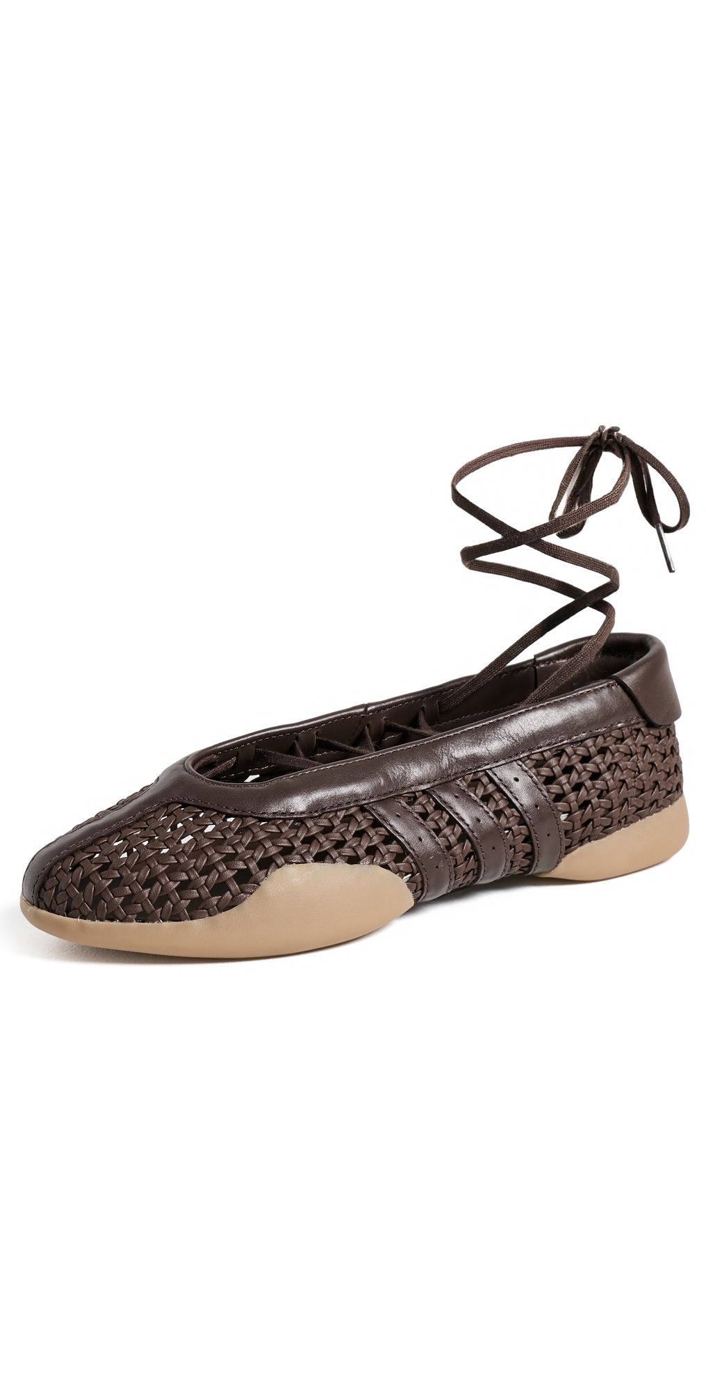 adidas Taekwondo Mei Ballet Flats Brown/Gum 4 10