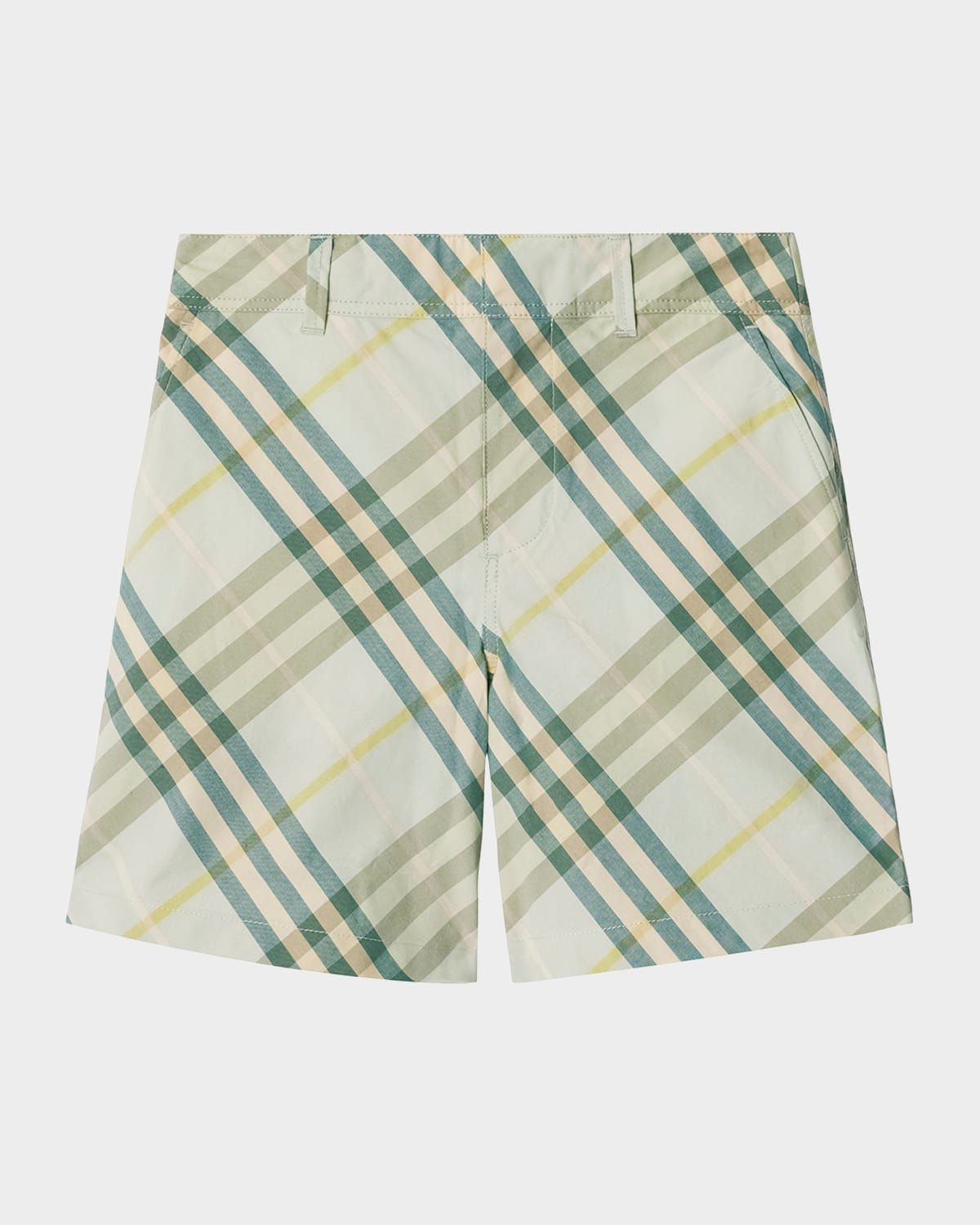 Boy & apos;s Oscar Check Woven Cotton Shorts, Size 3-14