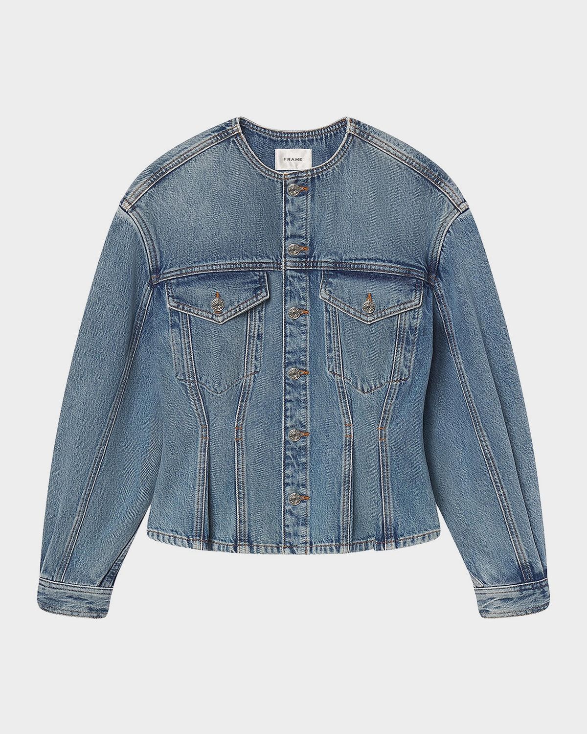 The Nipped Collarless Jacket