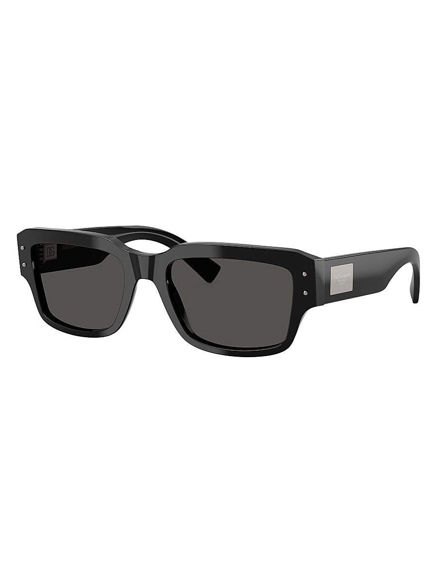 Men's 54MM Square Sunglasses - Black