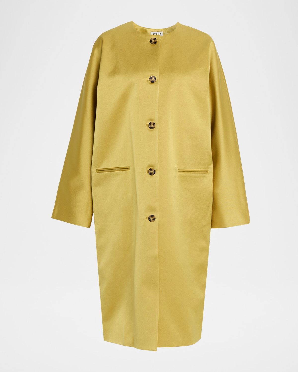 Liz Duchess Satin Overcoat