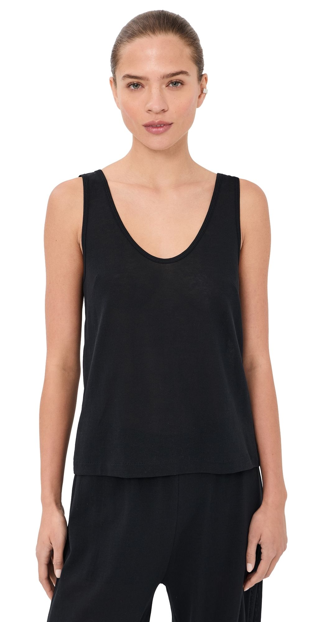 Bite Studios Cotton Crepe Tank Black M