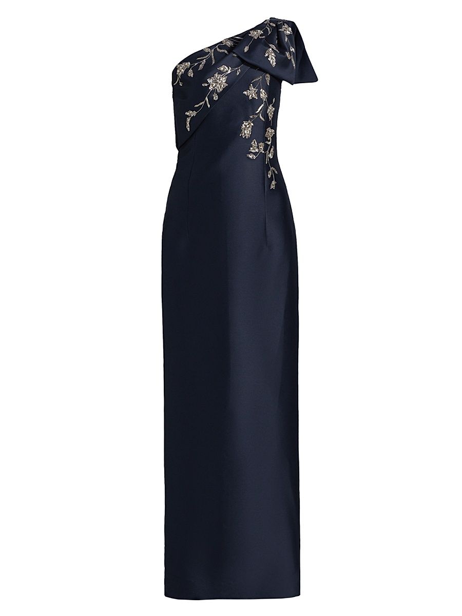 Women's Olivia One-Shoulder Gown - Night Sky - Size 14